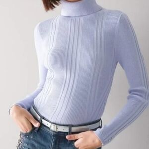 Periwinkle turtleneck sweater